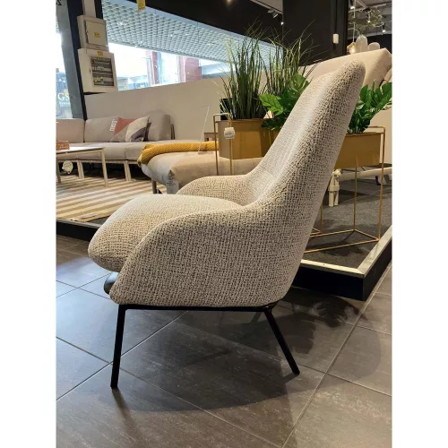 Holly fotel bőr berakással