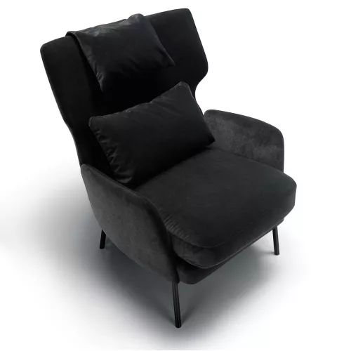 Alex armchair with neck cushion