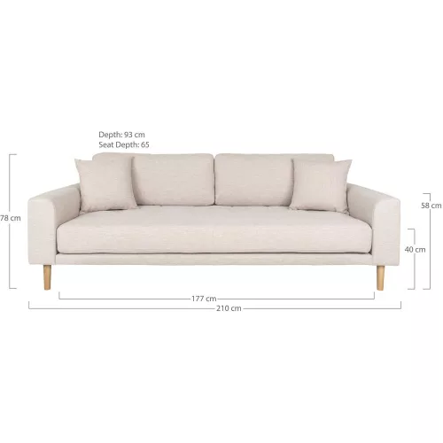 Lido 3 seater sofa