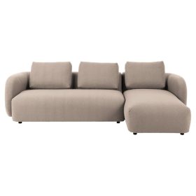 Reykjavik 2 személyes ottomános kanapé, jobbos, bézs