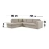 Lean 2,5 seater corner sofa