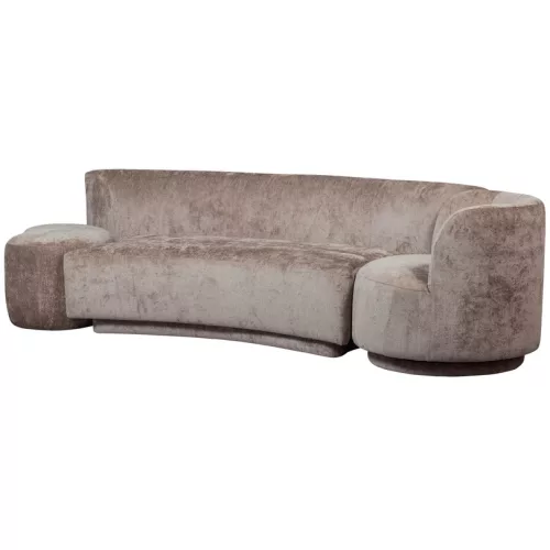 Combi-Popular sofa, with armchair + pouf