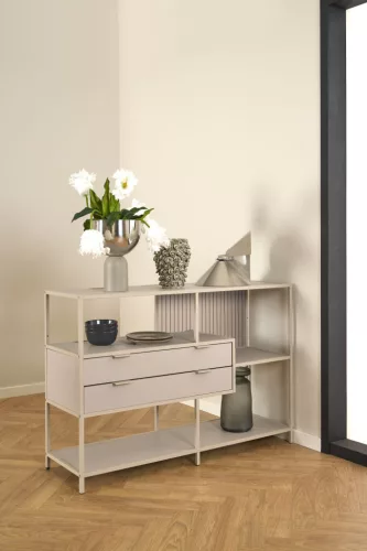 Seaford asymmetrical bookcase, low