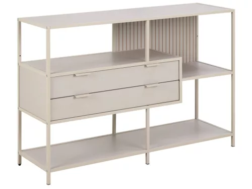 Seaford asymmetrical bookcase, low
