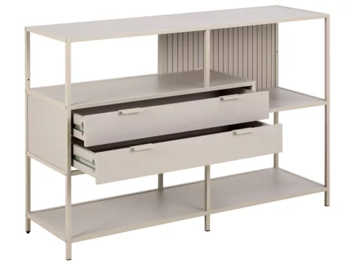 Seaford asymmetrical bookcase, low