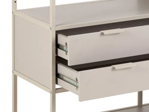 Seaford asymmetrical bookcase, low