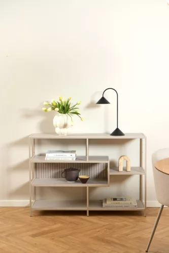Seaford asymmetric bookshelf, low