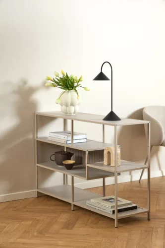 Seaford asymmetric bookshelf, low