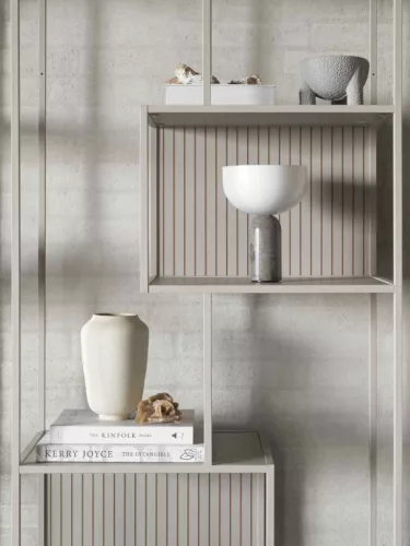 Seaford asymmetrical bookcase, high