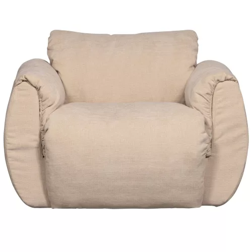 Baggy swivel armchair
