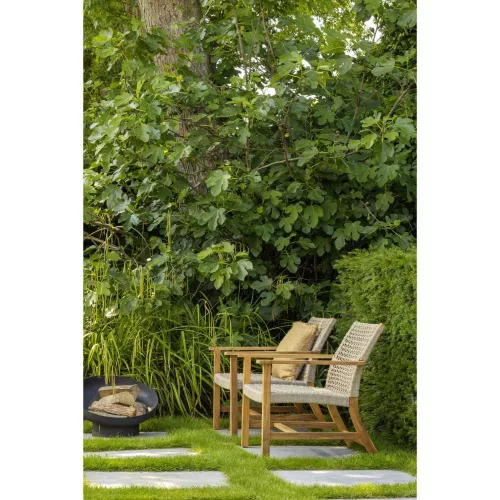 Copper outdoor armchair