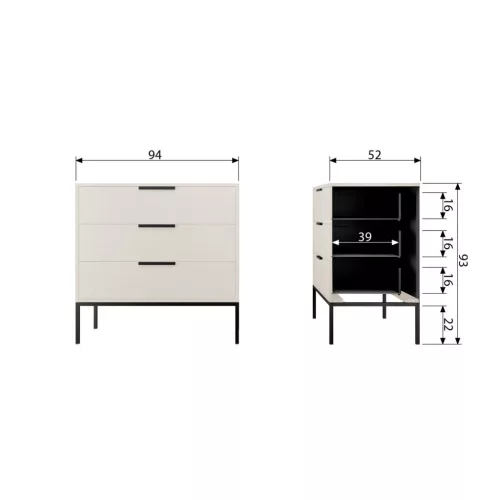 Adam chest of drawers