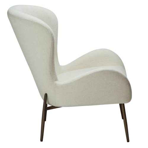 GLAM lounge armchair, low