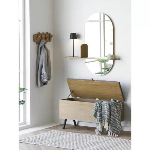 Barco mirror with shelf