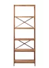 X- shelf 6 polcos, olajozott tölgy, 198 cm