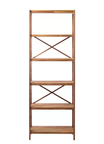 X- shelf 6 polcos, olajozott tölgy, 198 cm