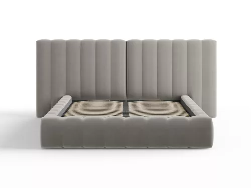 Kelp double bed with double headboard