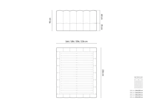 Lupine double bed