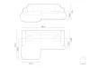 Ella sofa bed with ottoman