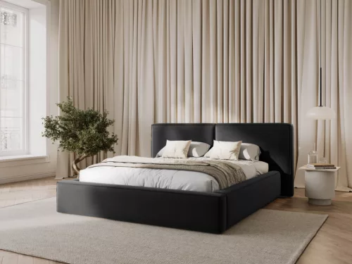 Jodie double bed with double headboard