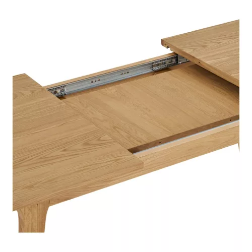 Darwin extendable dining table, with two extension leaf