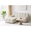 Taza 2,5 seater sofa, with pouf, left