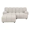 Taza 2,5 seater sofa, with pouf, left