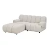 Taza 2,5 seater sofa, with pouf, left