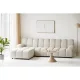 Taza 3,5 seater sofa, with pouf, left