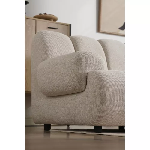 Taza 3,5 seater sofa, with pouf, right