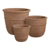 Kragholm terrakotta kaspó, 3-as szett