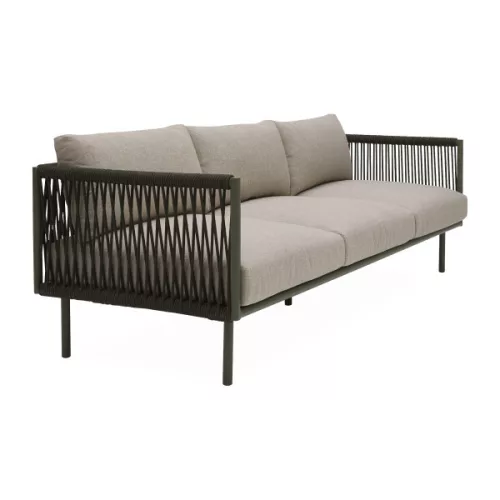 Oblic kerti 3 személyes kanapé