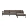 Horizon garden corner sofa with open end