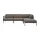 Horizon garden corner sofa with open end