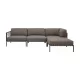 Horizon garden corner sofa with open end
