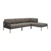 Horizon garden corner sofa with open end