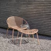 Bruce garden lounge chair with footrest
