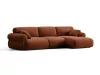 Ophelia 6 személyes sarokkanapé, jobbos, szövet