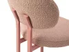 Sam design szék, púderrózsaszín, bouclé, 51 x 52 x 82 cm, Baloo 2072