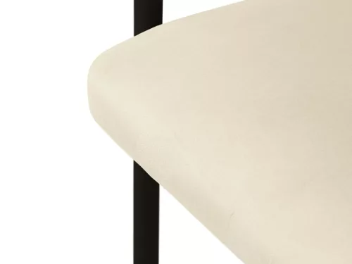Lea design szék, elefántcsont, bársony, 56.5 x 53.5 x 74 cm, Magic Velvet 2256