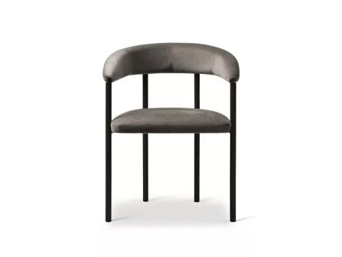 Lea design szék, sötétszürke, bársony, 56.5 x 53.5 x 74 cm, Magic Velvet 2241