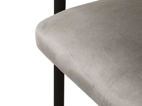 Lea design szék, sötétszürke, bársony, 56.5 x 53.5 x 74 cm, Magic Velvet 2241