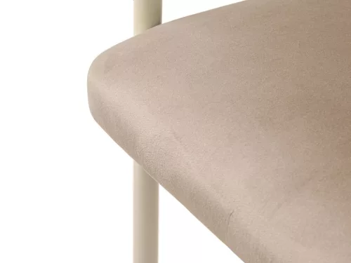 Lea design szék, mandulabézs, bársony, 56.5 x 53.5 x 74 cm, Magic Velvet 2282