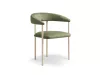 Lea design szék, zöld, bársony, 56.5 x 53.5 x 74 cm, Magic Velvet 2243
