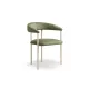Lea design szék, zöld, bársony, 56.5 x 53.5 x 74 cm, Magic Velvet 2243