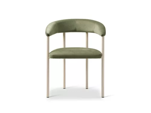 Lea design szék, zöld, bársony, 56.5 x 53.5 x 74 cm, Magic Velvet 2243