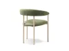 Lea design szék, zöld, bársony, 56.5 x 53.5 x 74 cm, Magic Velvet 2243