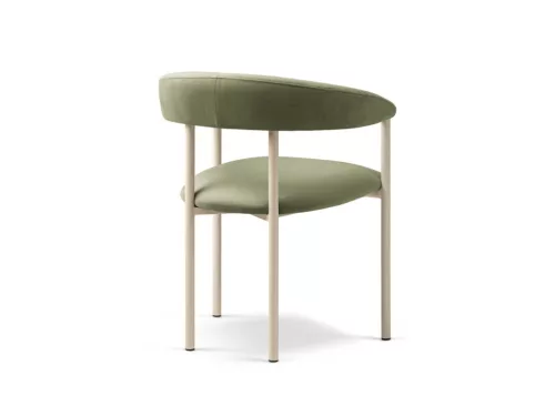 Lea design szék, zöld, bársony, 56.5 x 53.5 x 74 cm, Magic Velvet 2243