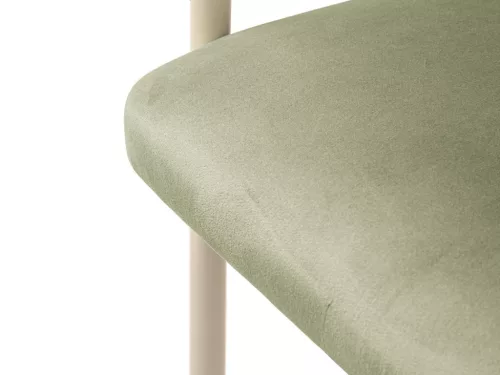 Lea design szék, zöld, bársony, 56.5 x 53.5 x 74 cm, Magic Velvet 2243