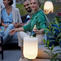 Wine cooler and loudspeaker lamps